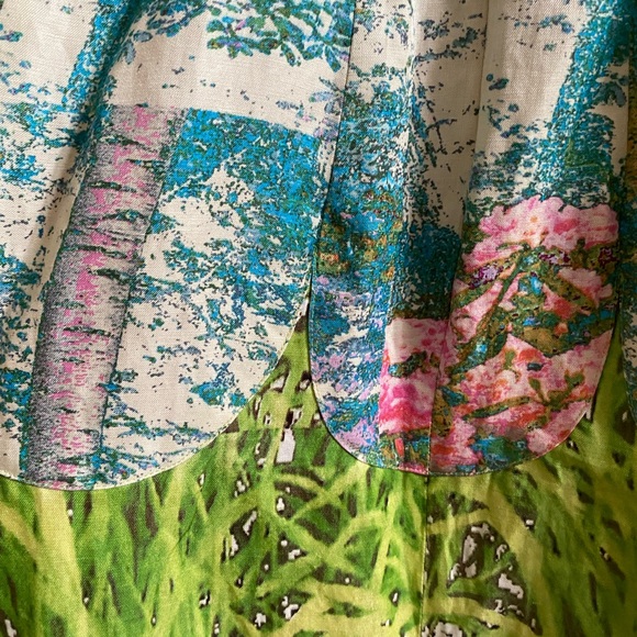 TRACY REESE REVISITED IMPRESSIONIST 4 ANTHROPOLOGIE INTO THE GARDEN DRESS - Picture 14 of 16